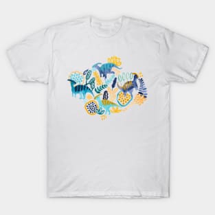 Gouache Parasaurolophuses T-Shirt